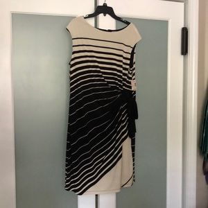 Black and cream dress